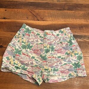 Mini Boden Pastel Coastal Print Shorts - Multi size 11